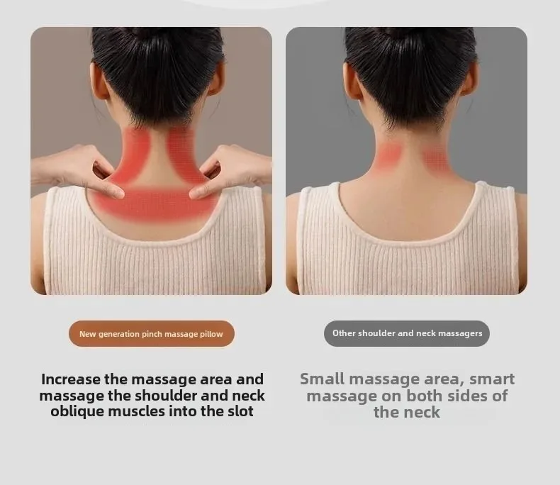 Trapezius Electric Neck Massage Pillow For Elderly