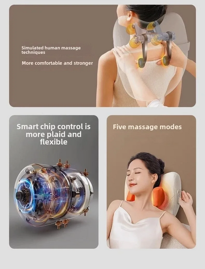 Trapezius Electric Neck Massage Pillow For Elderly
