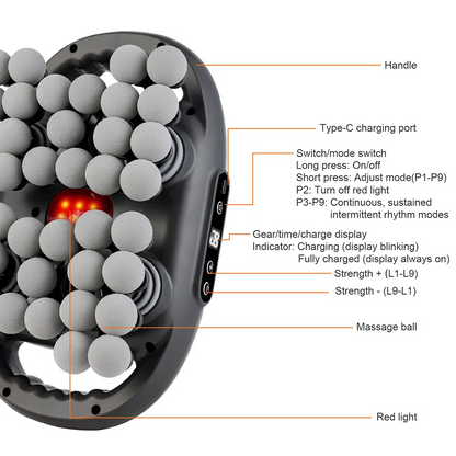Multi-Heads Fascia Massage Gun For Elderly