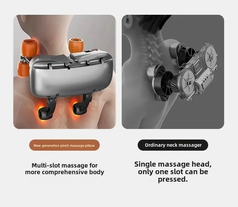 Trapezius Electric Neck Massage Pillow For Elderly