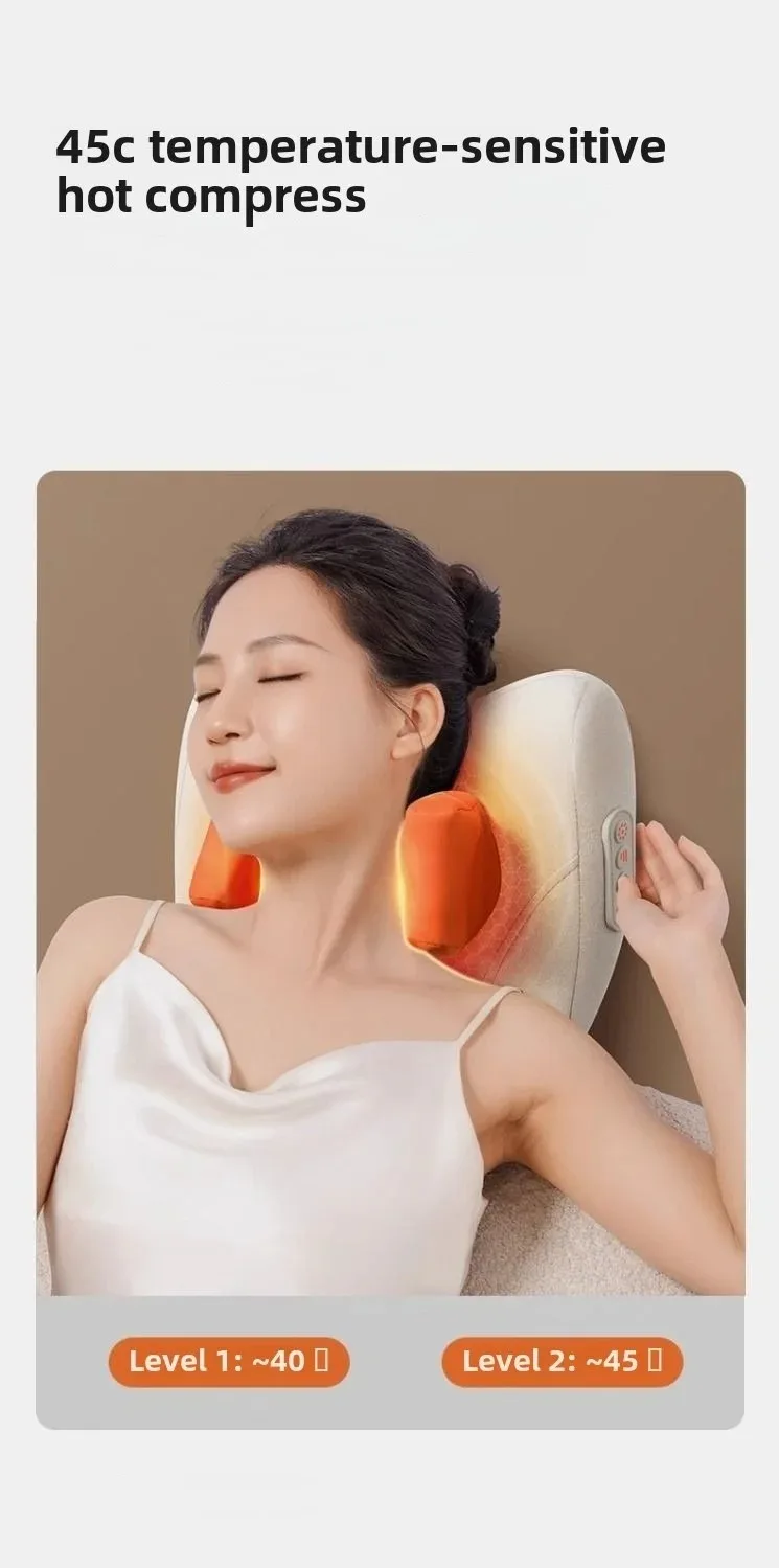 Trapezius Electric Neck Massage Pillow For Elderly