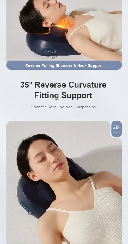 Trapezius Electric Neck Massage Pillow For Elderly