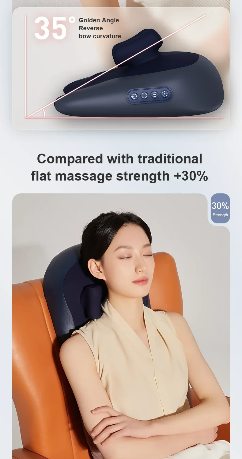 Trapezius Electric Neck Massage Pillow For Elderly