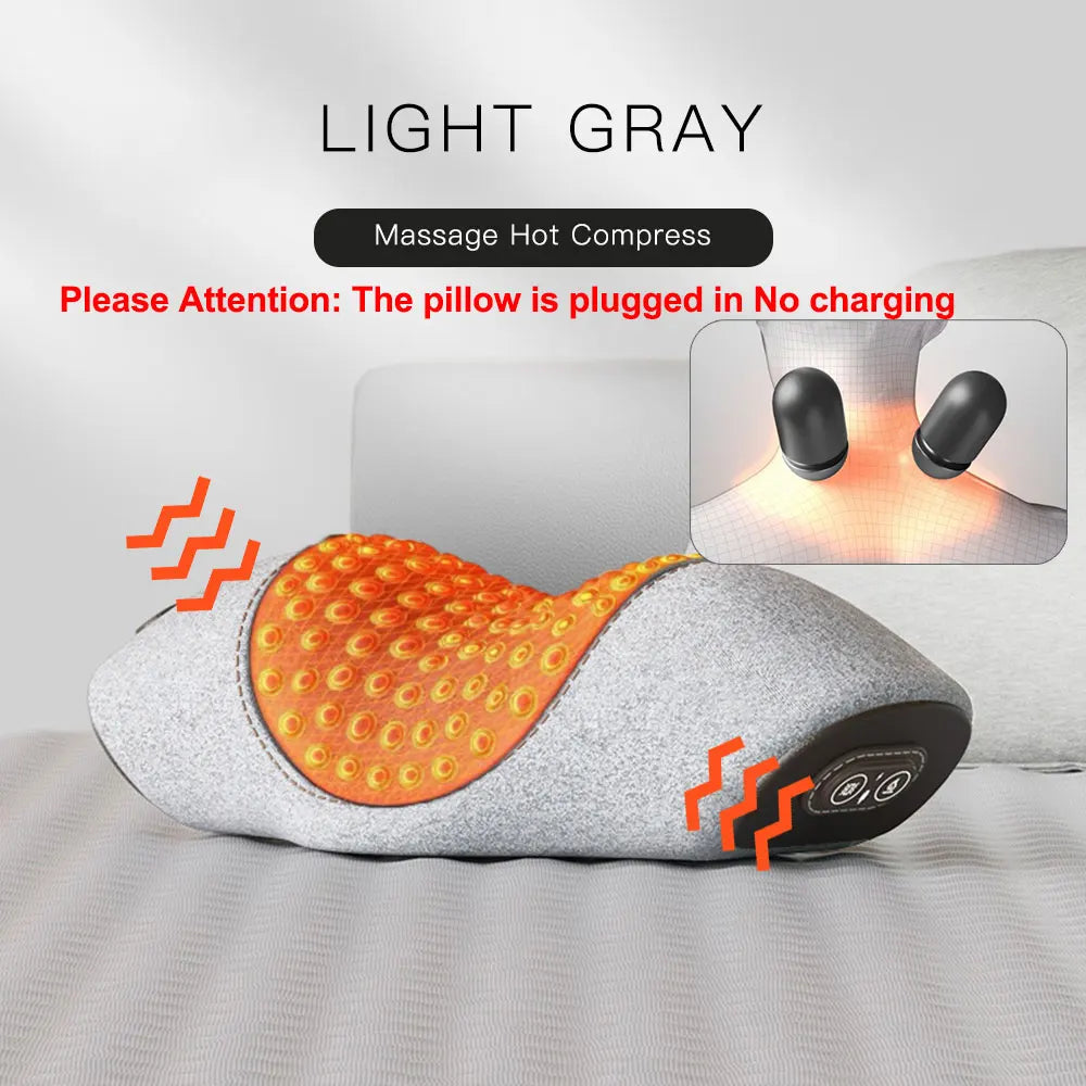 Electric Heating Neck Massage Pillow For Seniors