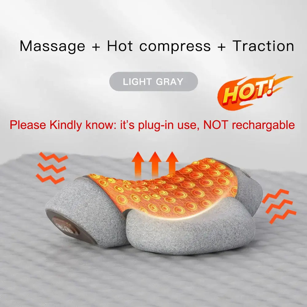 Electric Heating Neck Massage Pillow For Seniors