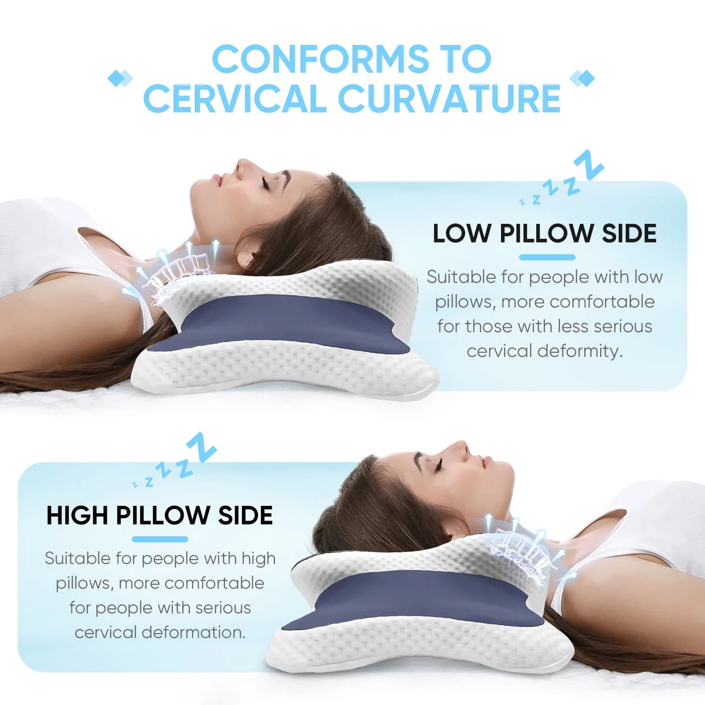 Memory Foam Cervical Pillow For Elderly